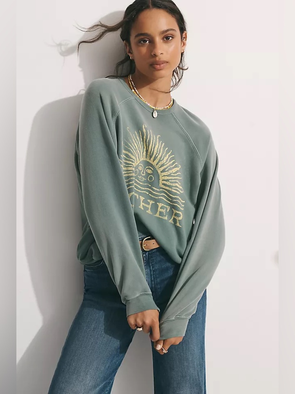 MOTHER ‘The Biggie Concert Crew-Neck Sweatshirt’